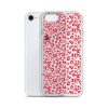 Leopard Heart Print iPhone Clear Case