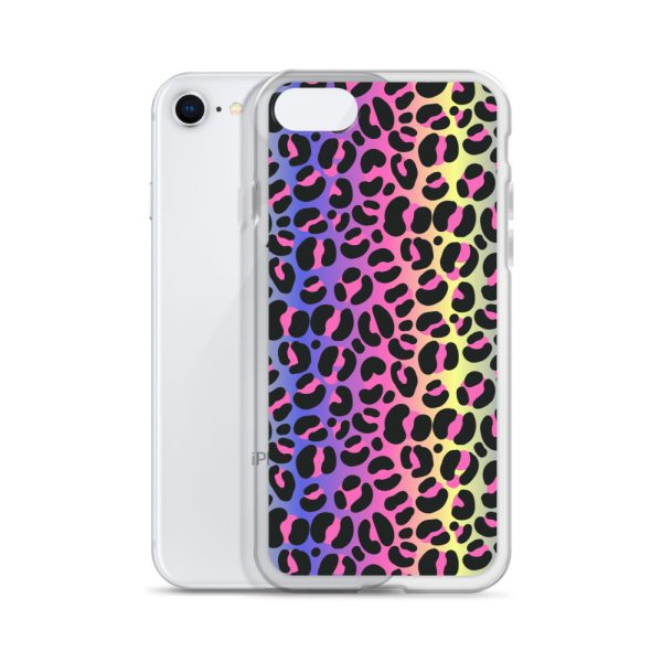 Neon Leopard iPhone Clear Case