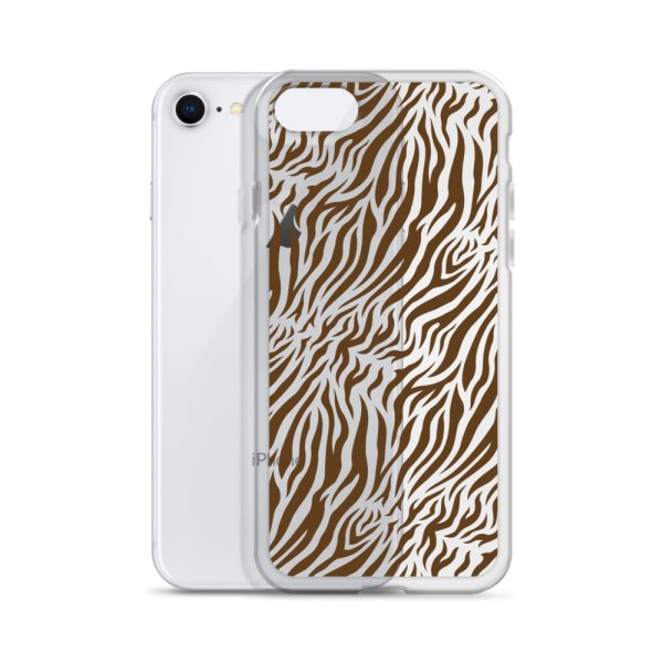 Tiger Print iPhone Clear Case