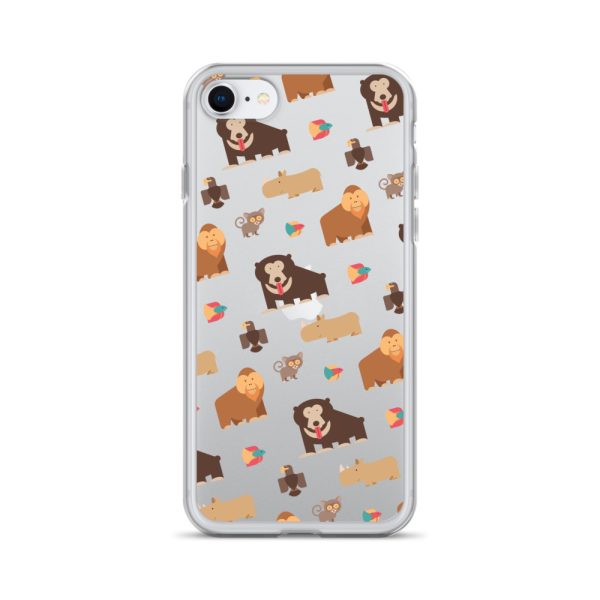 Asian Jungle Animals iPhone Clear Case