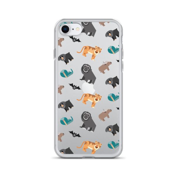 Asian Jungle Animals iPhone Clear Case