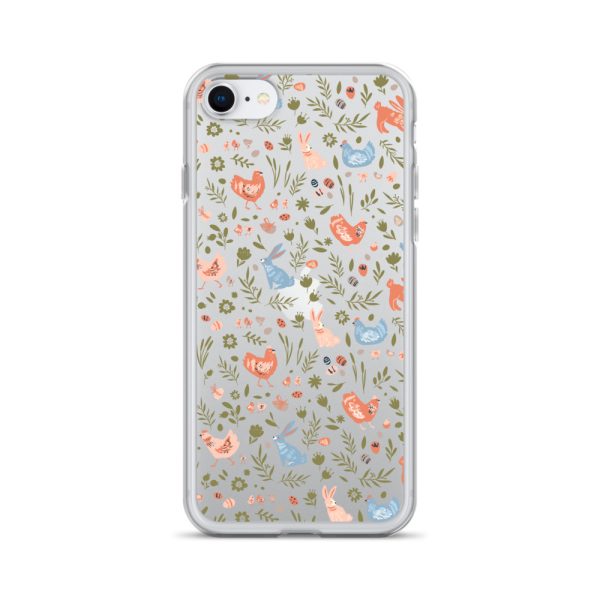 Bunnies and Hens Easter iPhone Clear Case