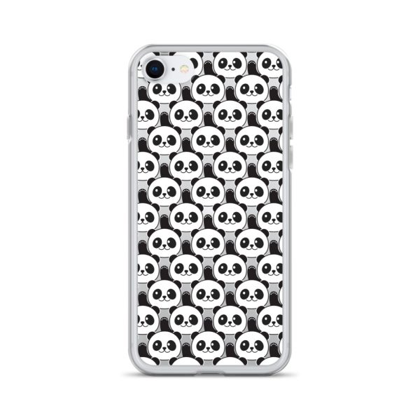 Cute Panda Bears iPhone Clear Case
