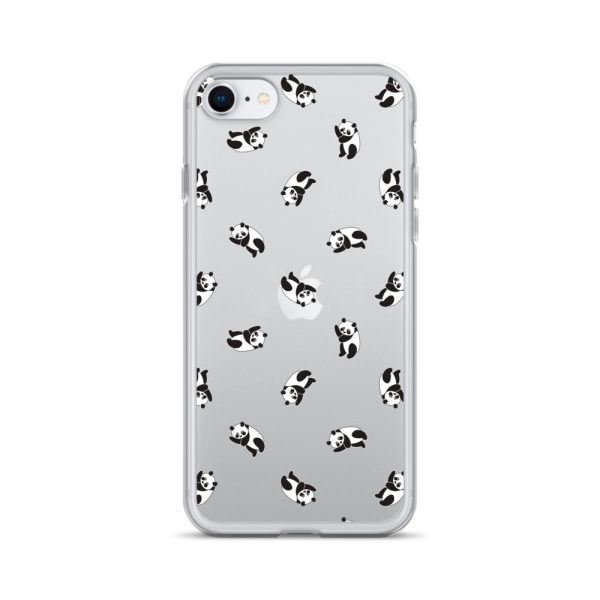 Cute Pandas iPhone Clear Case