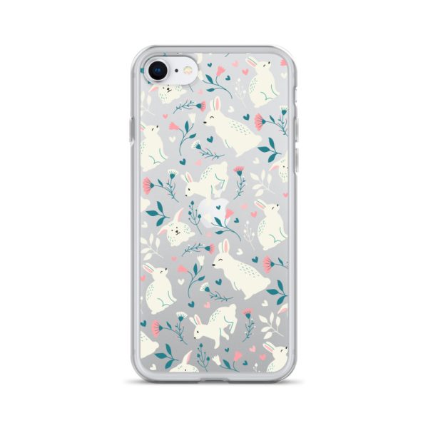 Easter Cute Rabbits iPhone Clear Case