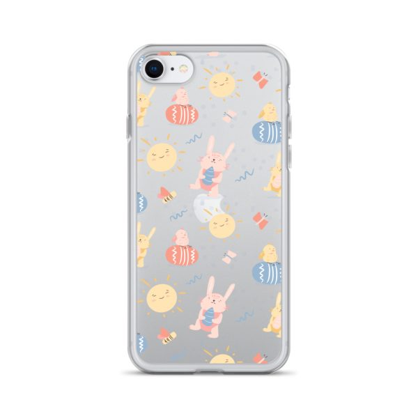 Easter Egg and Bunnies iPhone Clear Case