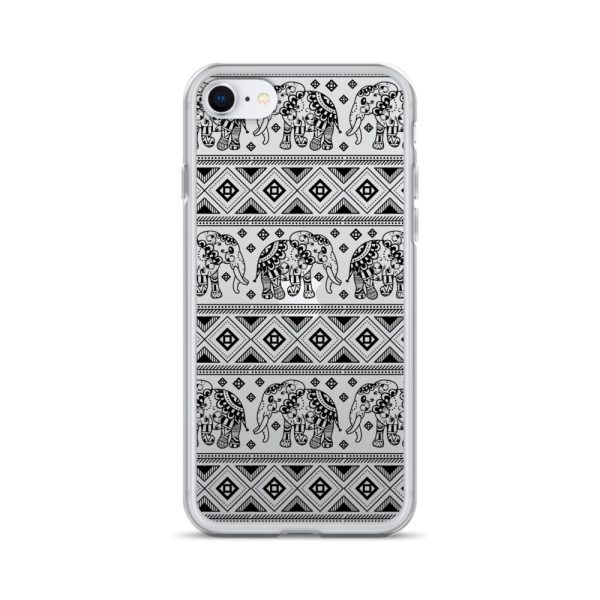 Elephant Mandala iPhone Clear Case