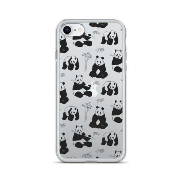 Panda Bears Bamboo iPhone Clear Case