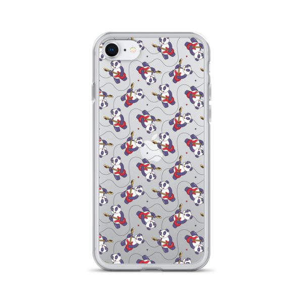 Panda Guitarist iPhone Clear Case