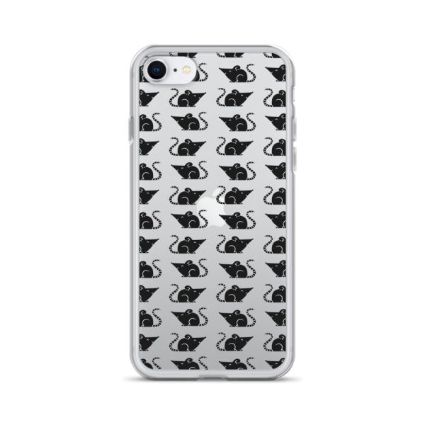 Rat Silhouette iPhone Clear Case