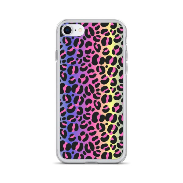 Neon Leopard iPhone Clear Case