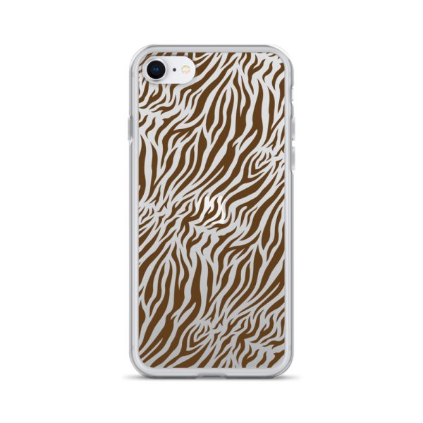 Tiger Print iPhone Clear Case