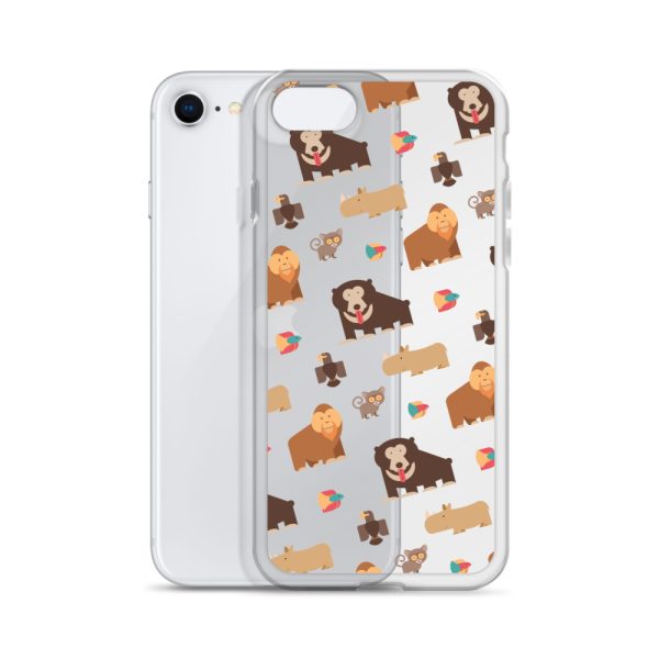 Asian Jungle Animals iPhone Clear Case