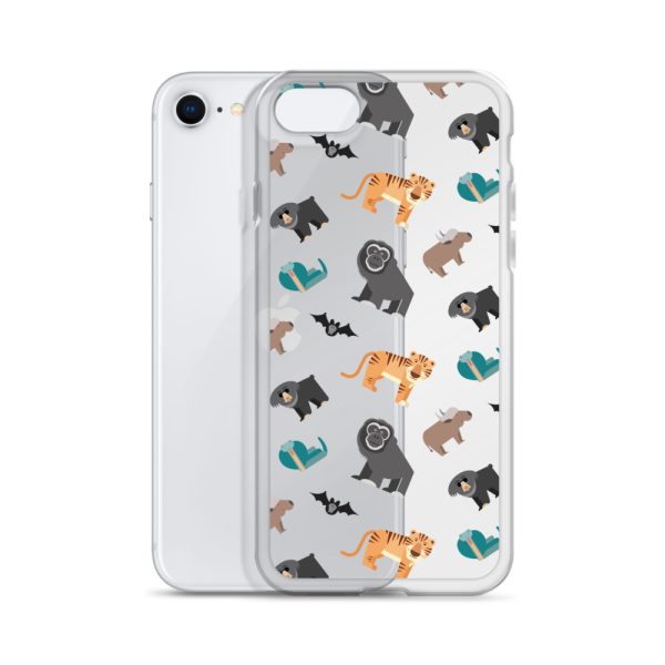 Asian Jungle Animals iPhone Clear Case