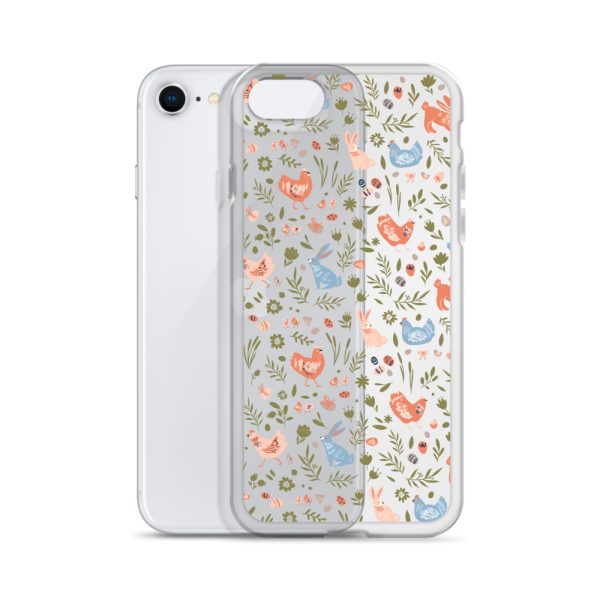 Bunnies and Hens Easter iPhone Clear Case