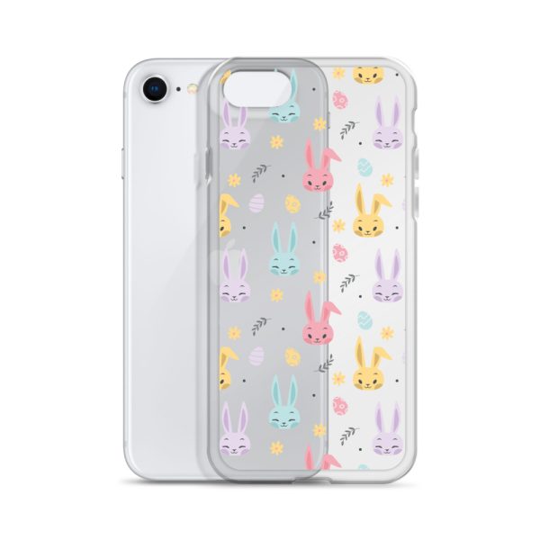 Colorful Bunnies Easter iPhone Clear Case