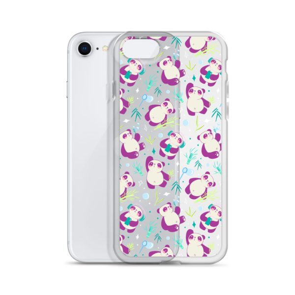 Cute Panda Bamboo iPhone Clear Case