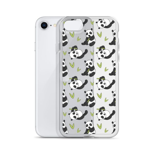 Cute Panda Bear iPhone Clear Case