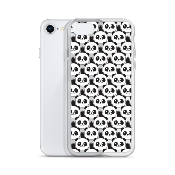 Cute Panda Bears iPhone Clear Case