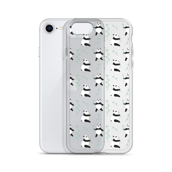 Cute Panda iPhone Clear Case