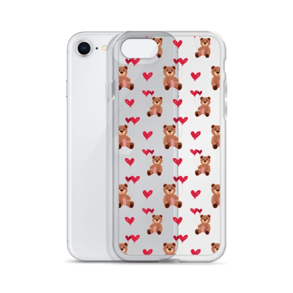 Cute Teddy Bear iPhone Clear Case