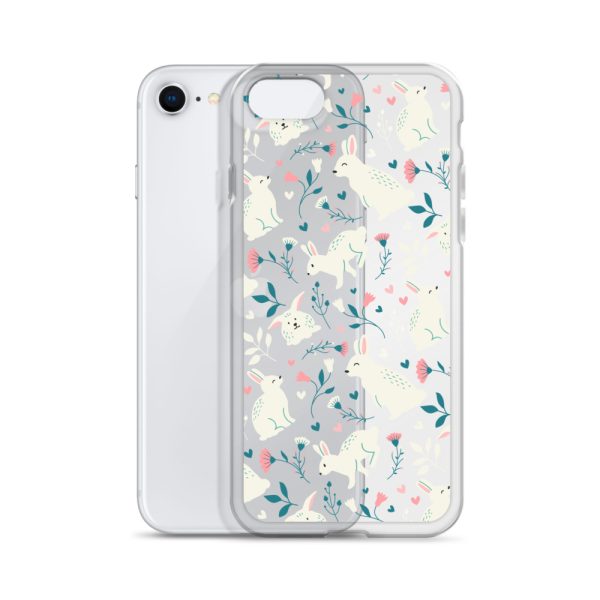 Easter Cute Rabbits iPhone Clear Case