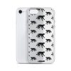 Monkey Silhouette iPhone Clear Case