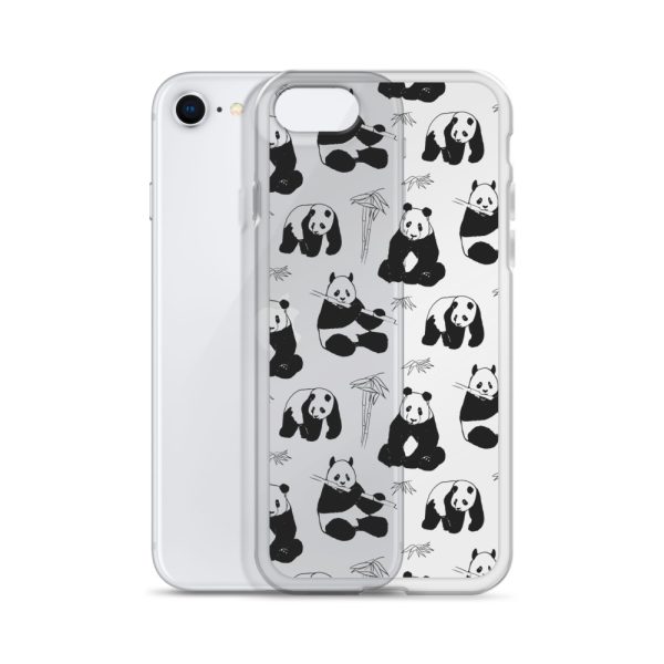 Panda Bears Bamboo iPhone Clear Case