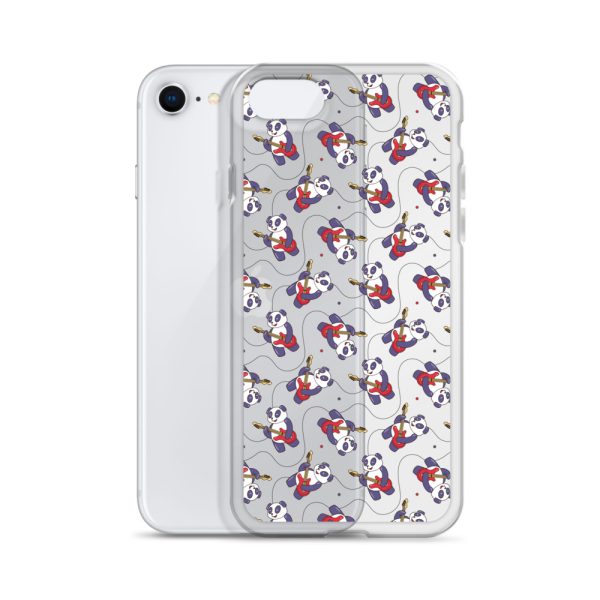 Panda Guitarist iPhone Clear Case