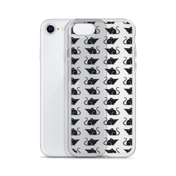 Rat Silhouette iPhone Clear Case