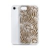 Tiger Print iPhone Clear Case
