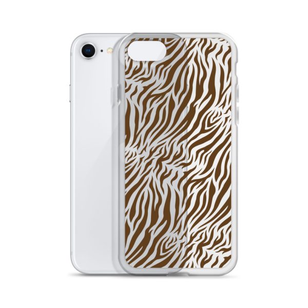 Tiger Print iPhone Clear Case