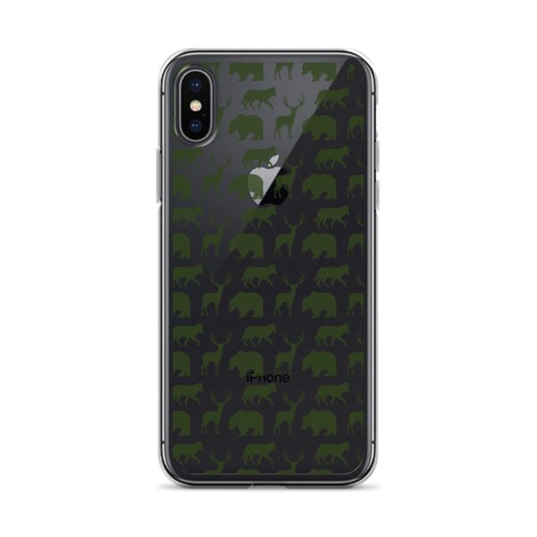 Animals Silhouette iPhone Clear Case