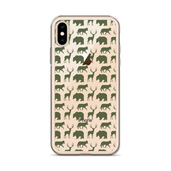 Animals Silhouette iPhone Clear Case