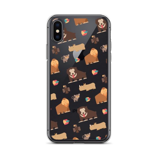 Asian Jungle Animals iPhone Clear Case