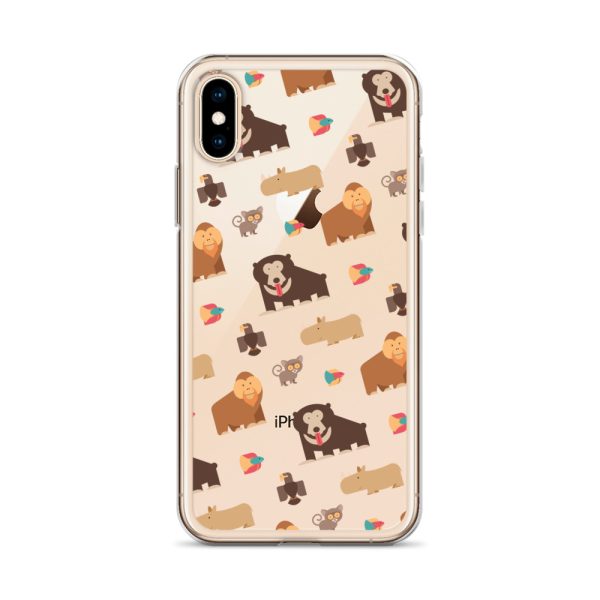 Asian Jungle Animals iPhone Clear Case