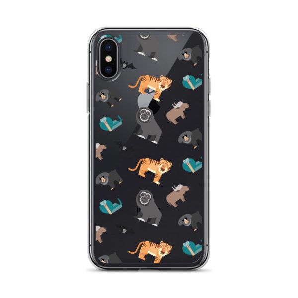 Asian Jungle Animals iPhone Clear Case