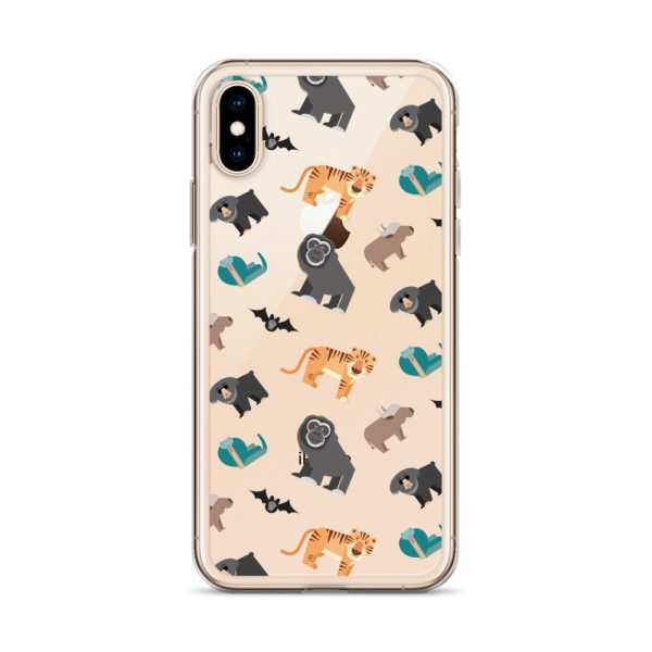 Asian Jungle Animals iPhone Clear Case