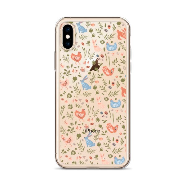 Bunnies and Hens Easter iPhone Clear Case