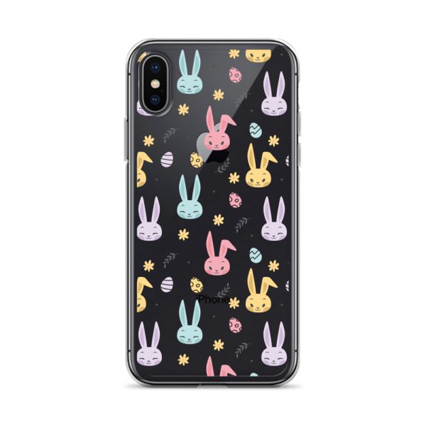 Colorful Bunnies Easter iPhone Clear Case