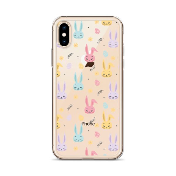 Colorful Bunnies Easter iPhone Clear Case
