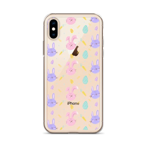 Cute Easter Bunnies iPhone Clear Case