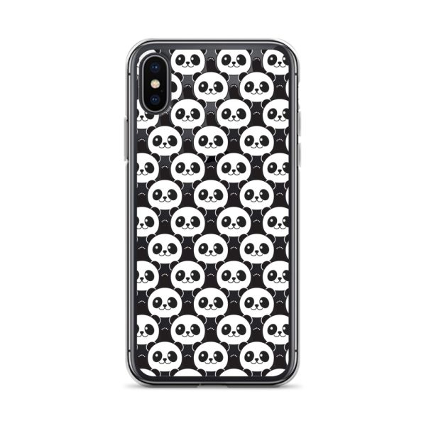 Cute Panda Bears iPhone Clear Case