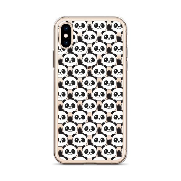 Cute Panda Bears iPhone Clear Case