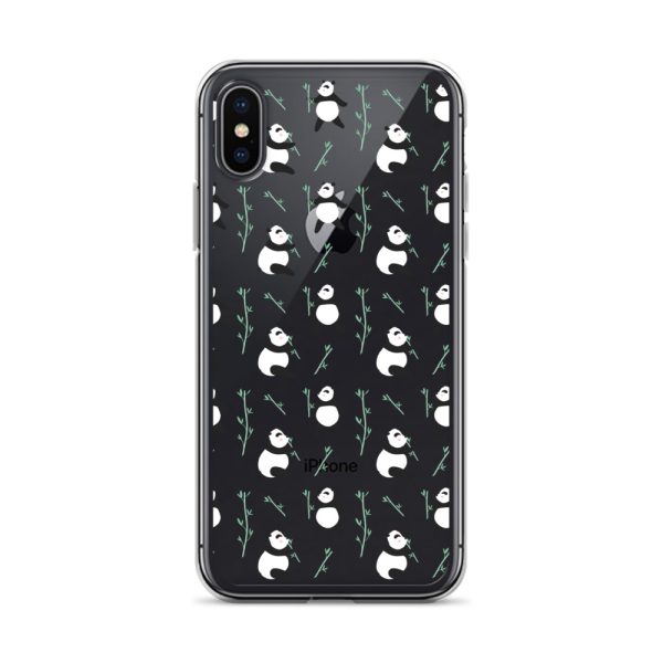 Cute Panda iPhone Clear Case