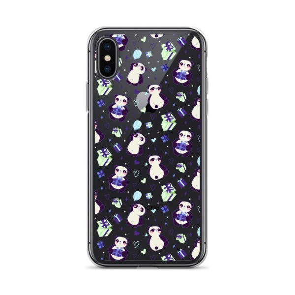 Cute Panda Presents iPhone Clear Case