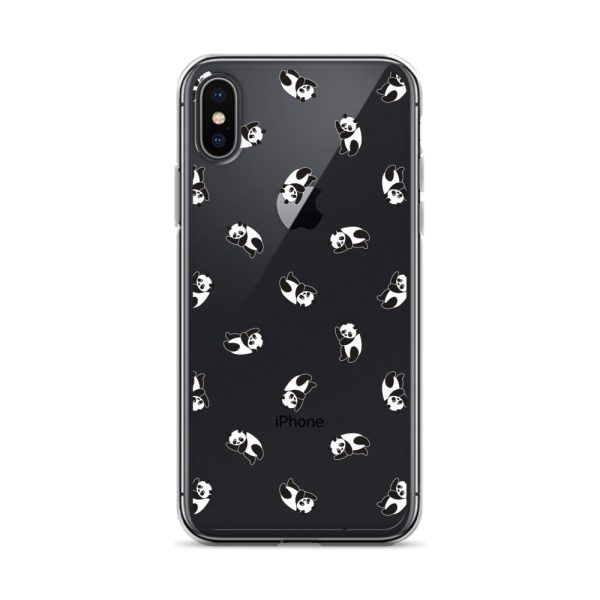 Cute Pandas iPhone Clear Case