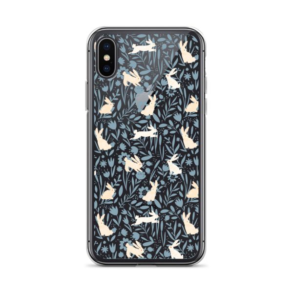 Easter Hopping Bunnies iPhone Clear Case