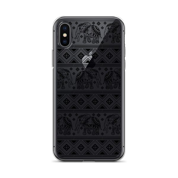Elephant Mandala iPhone Clear Case