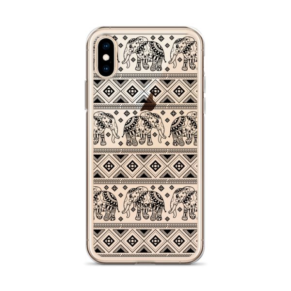 Elephant Mandala iPhone Clear Case